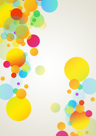 Modern color bubbles backgroundの写真素材