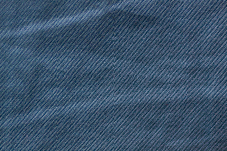 Blue woven fabric cloth texture backgroundの写真素材