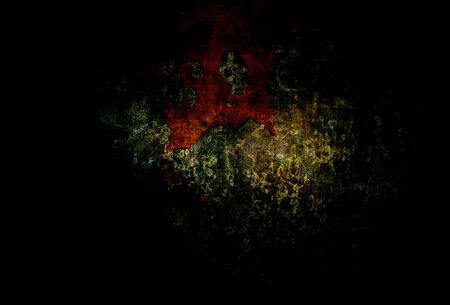 Black dark scary abstract background eroded grunge metal structureの写真素材