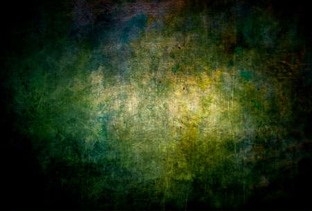 Deep scratch green black background with mysterious atmosphereの写真素材