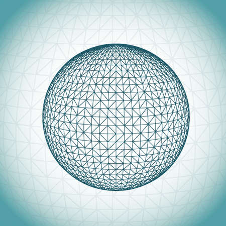 Mosaic globe vector illustrationのイラスト素材