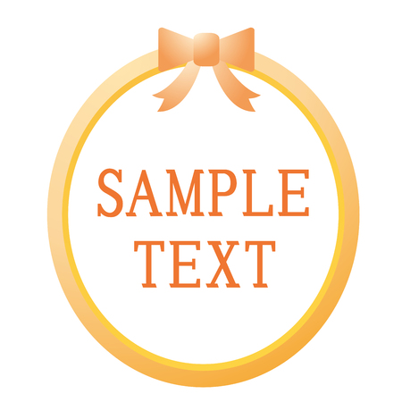 Girly Ribbon Design Materialのイラスト素材