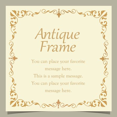 Vintage vector Set. Floral elements for design of monograms, invitations, frames menus, labels and websites. Graphic elements for design of catalogs and brochures of cafes, boutiquesのイラスト素材