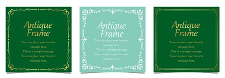 Vintage vector Set. Floral elements for design of monograms, invitations, frames menus, labels and websites. Graphic elements for design of catalogs and brochures of cafes, boutiquesのイラスト素材