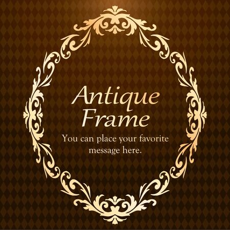 Print Decorative Beautiful Material with a Sense of Quality. Decoration. greeting card. Premium decoration. Ticket design. Antique ruled lines. High-quality box border. Design template.のイラスト素材