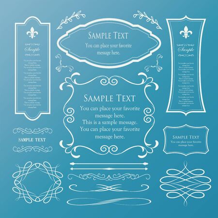 Luxury frame design, calligraphic material, luxury, templateのイラスト素材