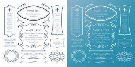 Luxury frame design, calligraphic material, luxury, templateのイラスト素材