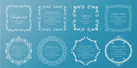 Luxury frame design, calligraphic material, luxury, templateのイラスト素材