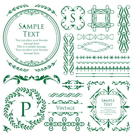 Luxury card design. Antique decorative design. Elegant edge pattern.のイラスト素材