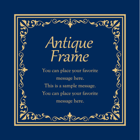 Luxury card design. Antique decorative design. Elegant edge pattern.のイラスト素材