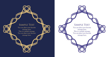 Luxury card design. Antique decorative design. Elegant edge pattern.のイラスト素材