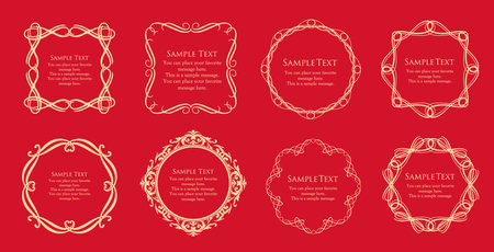 Luxury card design. Antique decorative design. Elegant edge pattern.のイラスト素材