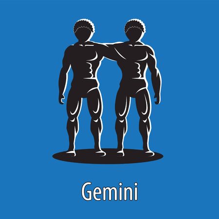 Astrological symbol of the constellation Gemini.のイラスト素材