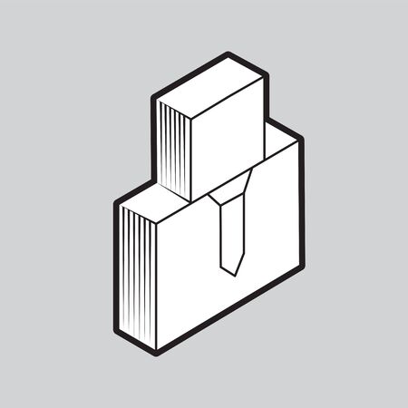 person icon black and white on grey isolated background.のイラスト素材