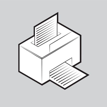 black and white on an isolated gray background.のイラスト素材