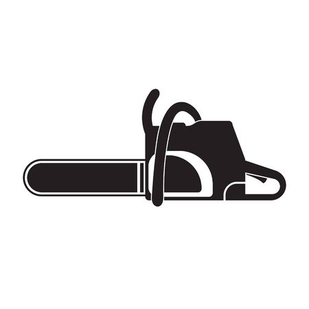 Chainsaw icon on white isolated background.のイラスト素材