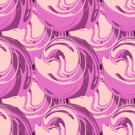 Seamless pattern abstract pink swirl.