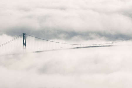 Bridge in the Cloudsの写真素材