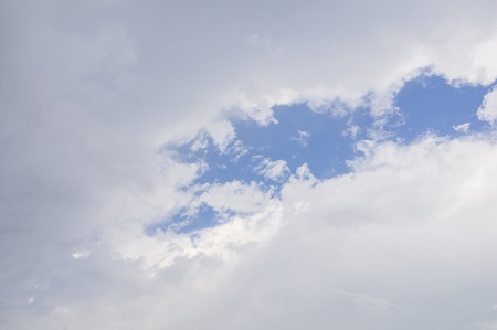The clouds obscured the sky and the rain is coming 
