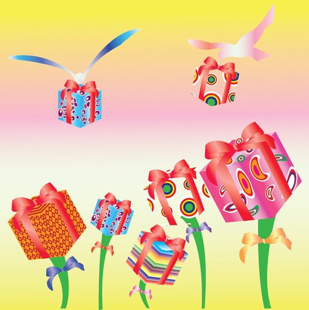 illustration of Beautiful present boxのイラスト素材