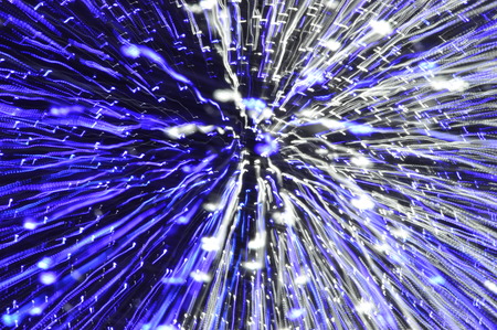 Abstract background with bokeh lights and stars textureの写真素材