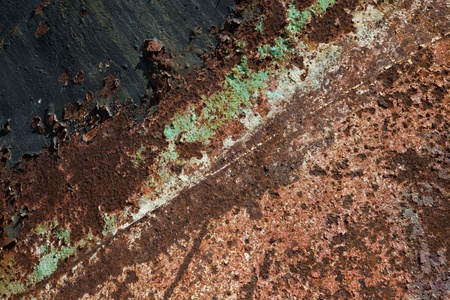 background of a textured old rusty metal plate