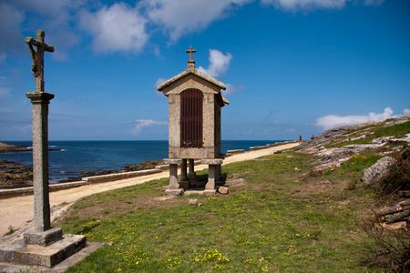 Onto an oceanic beachの写真素材