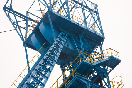 Mine tower. Guido mining plantの写真素材
