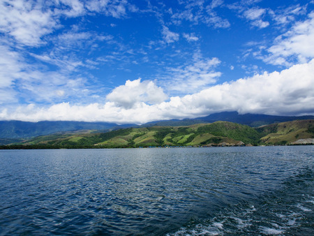 Jayapura Indonesia January 24 2015: The beautiful waters of Lake Sentaiの写真素材