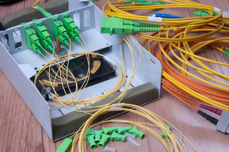 Fiber optic device ready for packet data  transmission