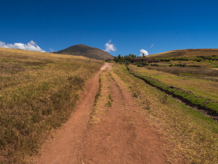 Road from Moray to Mars  in the Sacred Valley, Peu.のeditorial素材