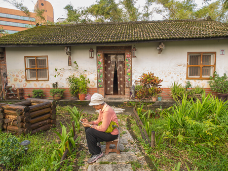 Yilan, Taiwan - October 14, 2016: Ukrainian restaurant in the Taiwanese city of Yilanのeditorial素材