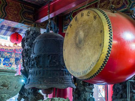 Taipei, Taiwan - October 08, 2016:  in the Taoist Templeのeditorial素材