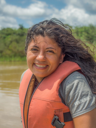 Amazonia, Brazil - December 03, 2017: Portrait of a mature womenのeditorial素材