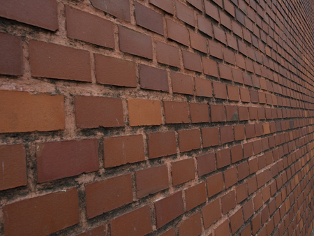 Background. Red, brick wall