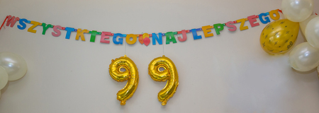 The 99th birthday  celebration number.