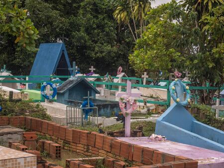Benjamin Constant, Amazonas,Brazil  - December  1 , 2018: Local  cemetery in Amazonia. South America.のeditorial素材