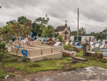 Benjamin Constant, Amazonas,Brazil  - December  1 , 2018: Local  cemetery in Amazonia. South America.のeditorial素材