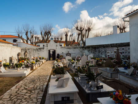 AlmoÃ§ageme, Portugal - January 1, 2019: Local cemetery in Portugal. Europeのeditorial素材