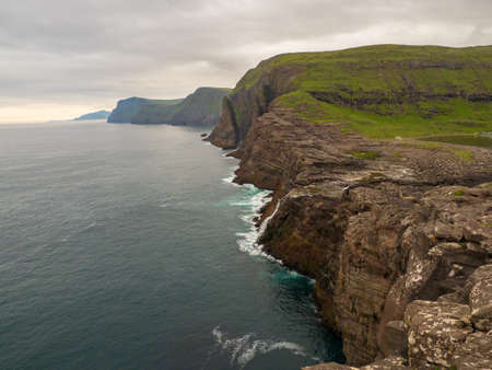 BÃ¸sdalafossur is a waterfall in the Faroe Islands that flows from the lake...