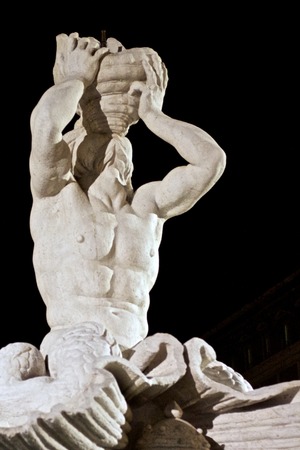 Triton Fountain just opened after restorationの写真素材