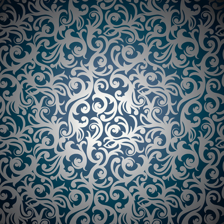Luxury blue abstract floral background のイラスト素材