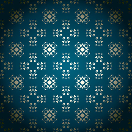 Vintage pattern with hand drawn abstract flower design, seamless のイラスト素材