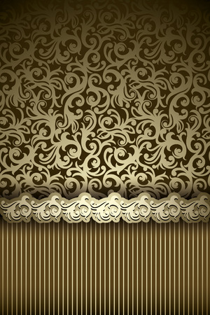Elegant Classic Vintage card. Vintage border. Easy to use.のイラスト素材