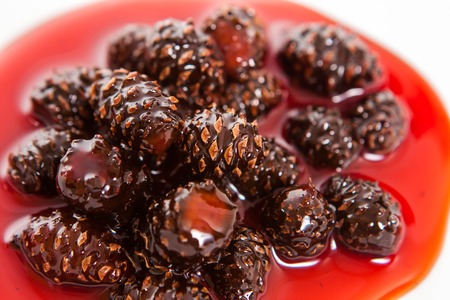 jam from cone on white. alternative medicine