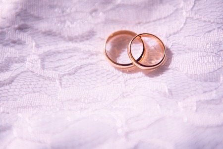 macro of beauty wedding ring backgroundの写真素材