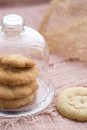 peanut biscuit backgroundの写真素材