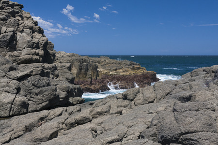 The Kiama Blowhole is a blowhole in the town of Kiama, New South Wales, Australia.の写真素材