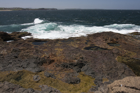 The Kiama Blowhole is a blowhole in the town of Kiama, New South Wales, Australia. の写真素材