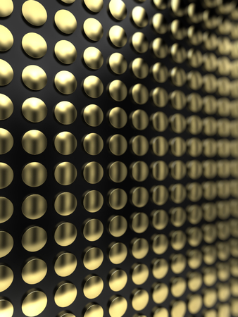 Arrays of golden discsの写真素材